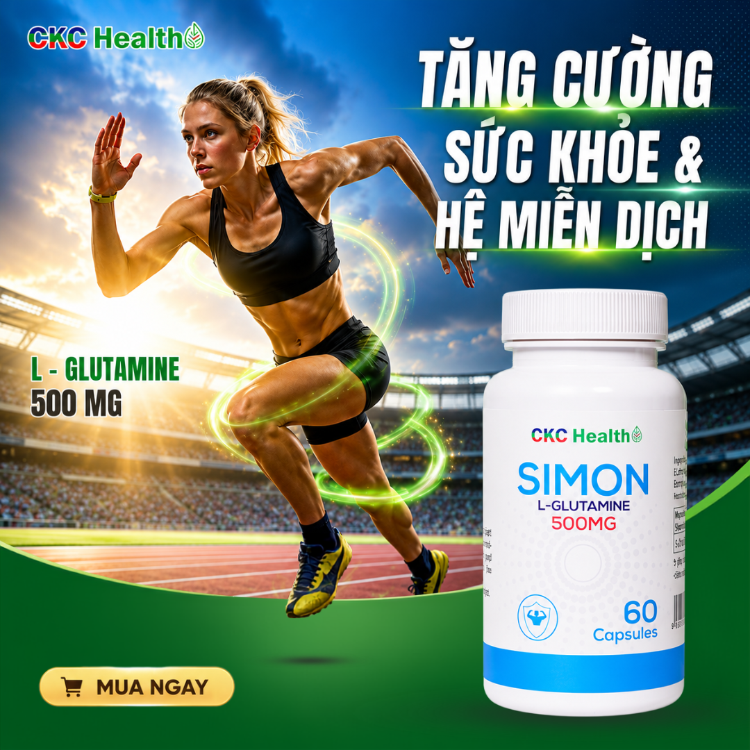 TẬP HẾT MÌNH – PHỤC HỒI THÔNG MINH CÙNG SIMON L-GLUTAMINE 500MG